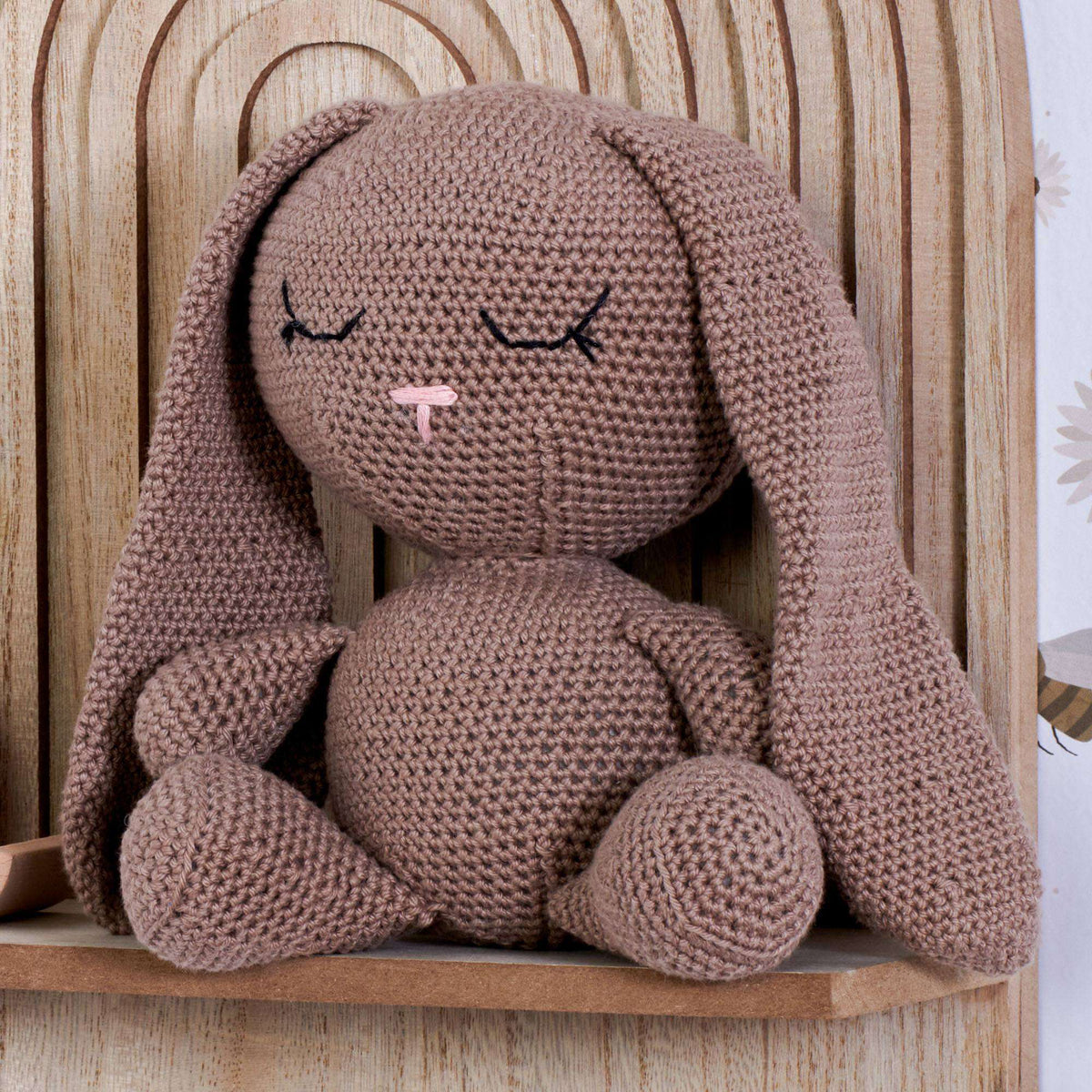 Aunt Lydia Sweet Dreams Crochet Bunny Pattern | sewn on, rounds, toy