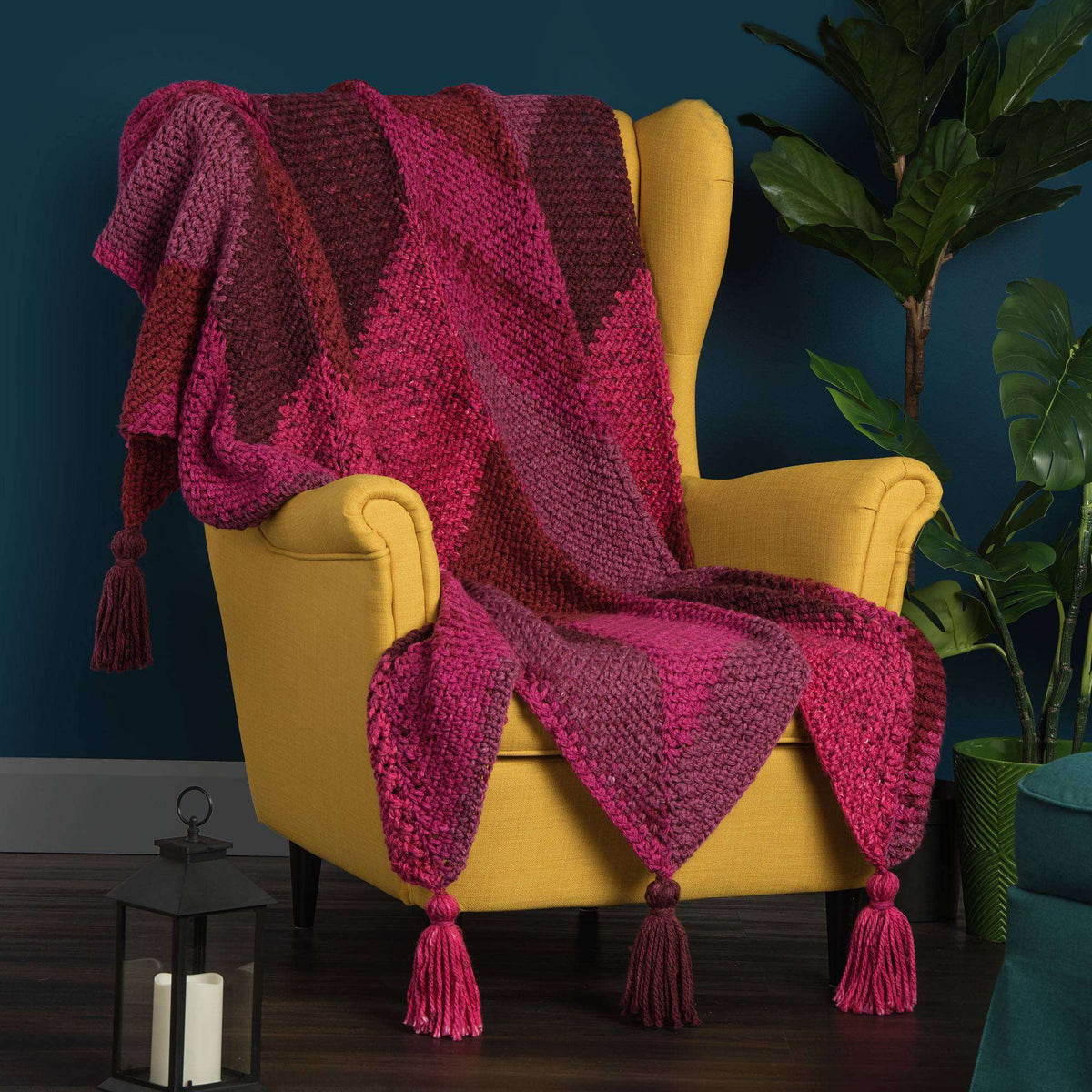 Anniversary Cakes Chevron Stripes Crochet Blanket Pattern | colors, Home