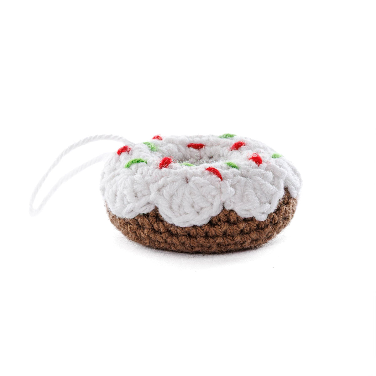 Red Heart Crochet Dolly Donut Amigurumi Pattern | increases, sewn on, gift