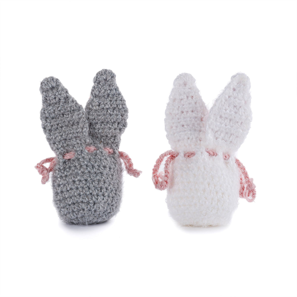 Red Heart Crochet Bunny Treat Bag Pattern | sewn on, rows, gift