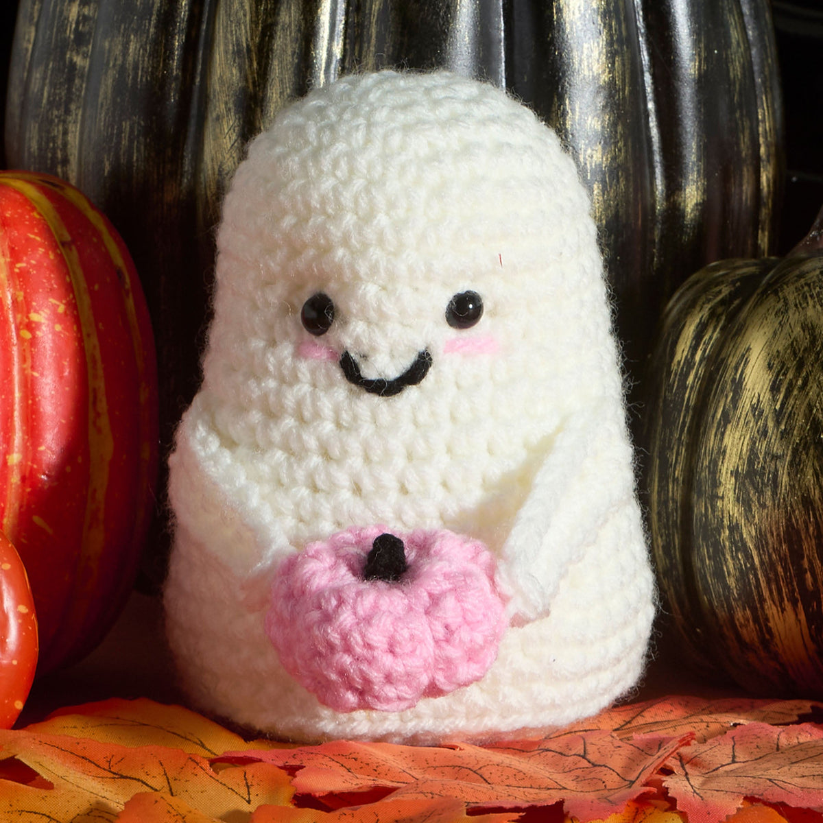 Red Heart Crochet Amigurumi Ghost Pattern | embroidery, Super Saver, desk