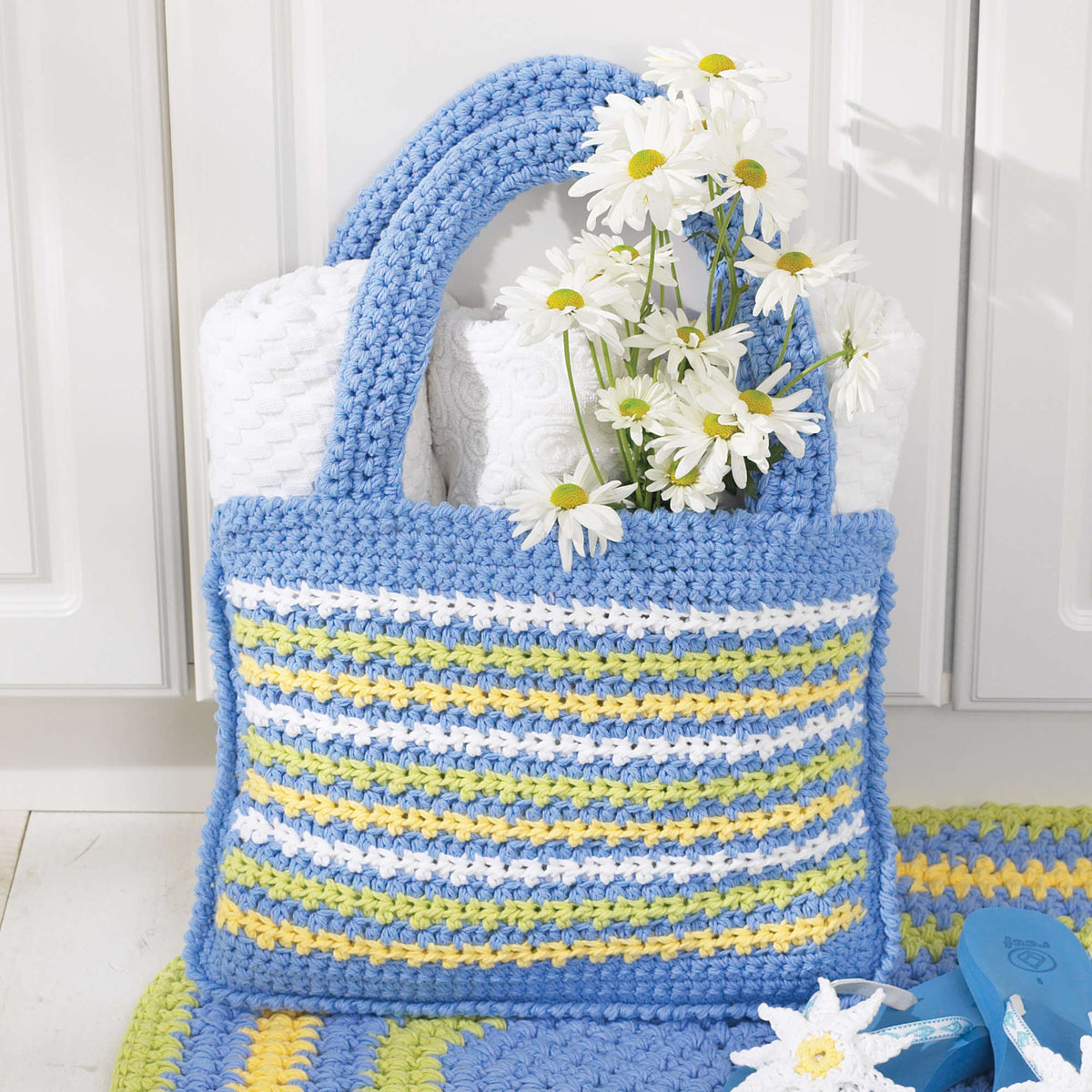 Lily Sugar'n Cream Shopping Tote Bag Pattern | rainbow, Bags/Purses