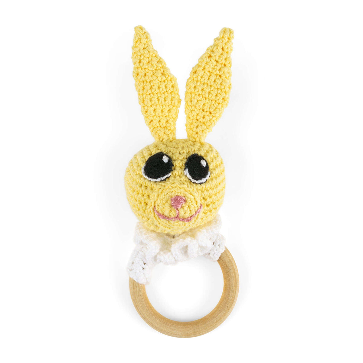 Aunt Lydia's Crochet Bunny & Bear Teething Rings Pattern | gift, Baby