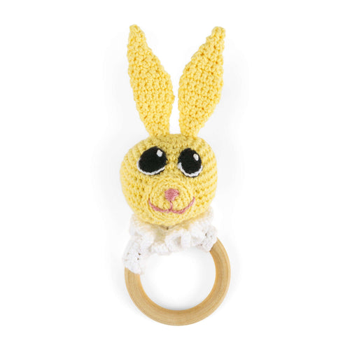 Aunt Lydia's Crochet Bunny & Bear Teething Rings Pattern | gift, Baby
