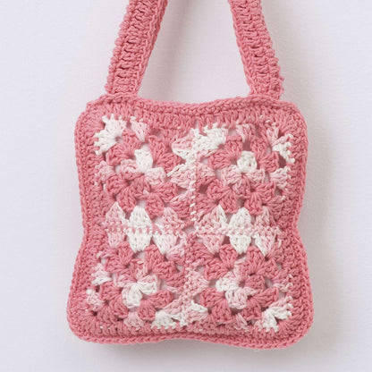 Bernat Crochet Granny Square Bag Pattern | Handicrafter Cotton, colors