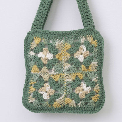 Bernat Crochet Granny Square Bag Pattern | Handicrafter Cotton, colors