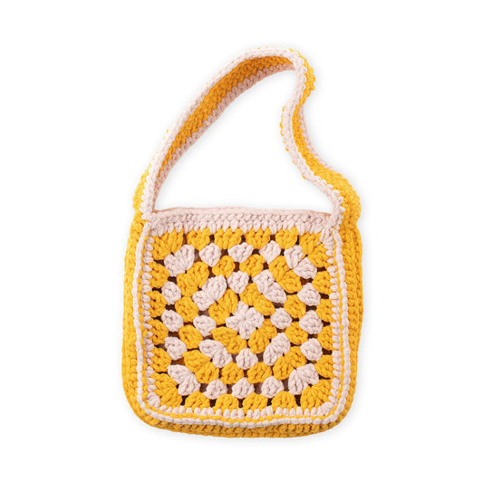 Bernat Crochet Big Granny Tote Pattern | slip stitch, motifs, super bulky