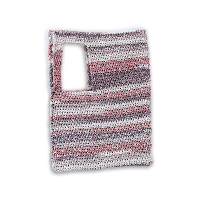 Bernat Crochet Asymmetrical Tote Pattern | rounds, self-striping