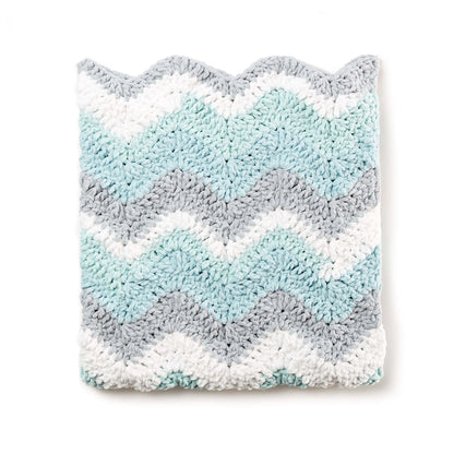 Bernat Crochet Chevron Baby Blanket Pattern | Stripes, self-striping