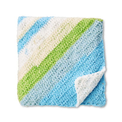 Bernat Earn Your Stripes Crochet Baby Blanket Pattern | colorful, Beginner