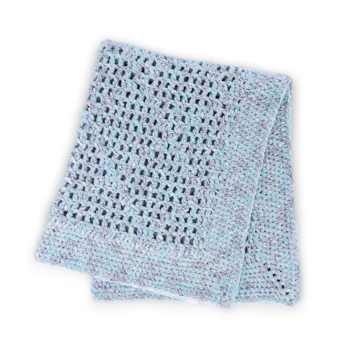Bernat Lacy Squares Filet Crochet Baby Blanket Pattern | Frosting, nursery