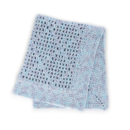 Bernat Lacy Squares Filet Crochet Baby Blanket Pattern | Frosting, nursery