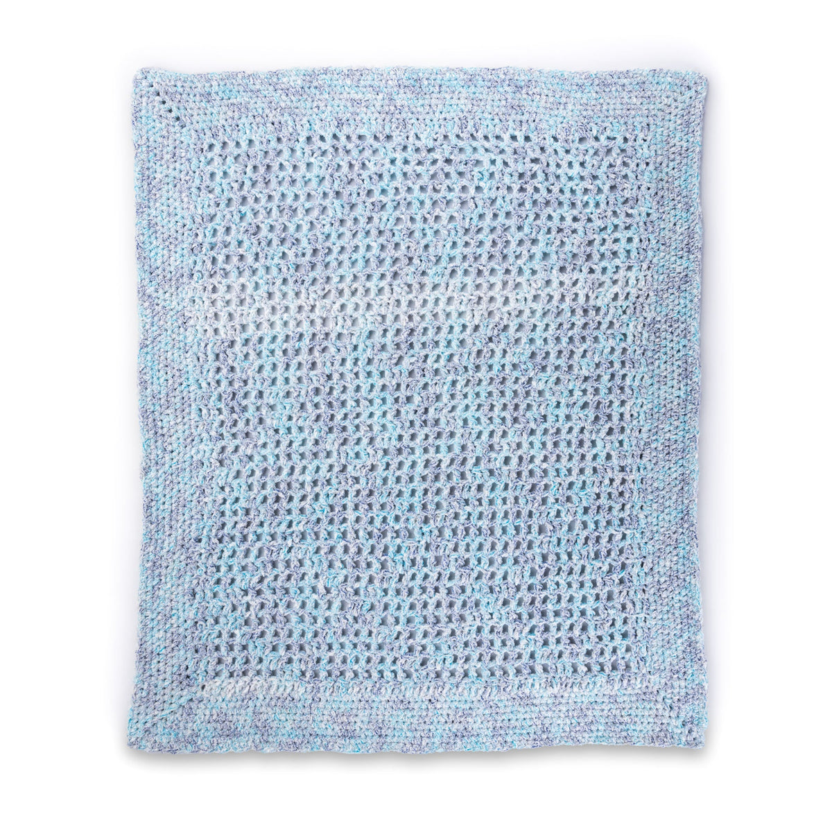 Bernat Lacy Squares Filet Crochet Baby Blanket Pattern | Frosting, nursery