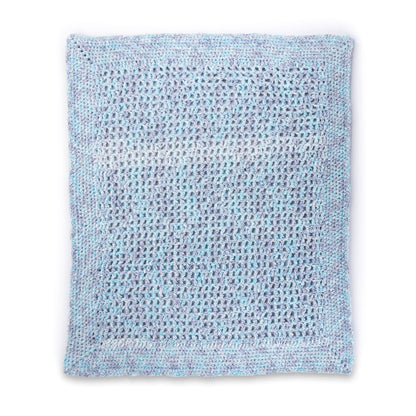 Bernat Lacy Squares Filet Crochet Baby Blanket Pattern | Frosting, nursery