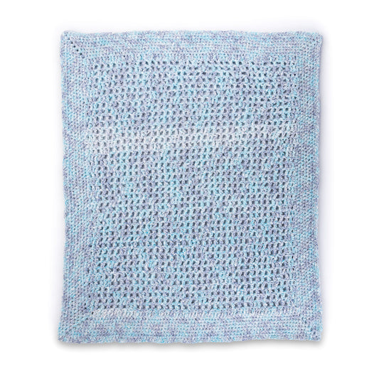 Bernat Lacy Squares Filet Crochet Baby Blanket Pattern | Frosting, nursery