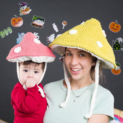 Bernat Crochet Mushroom Cap Pattern | slip stitch, plush, assembly