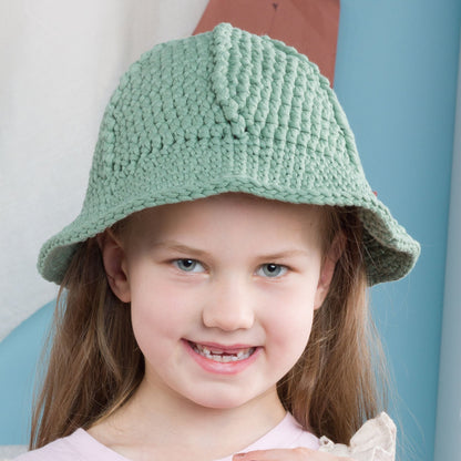 Bernat Explorer Crochet Hat Pattern | front loop, top down, textured