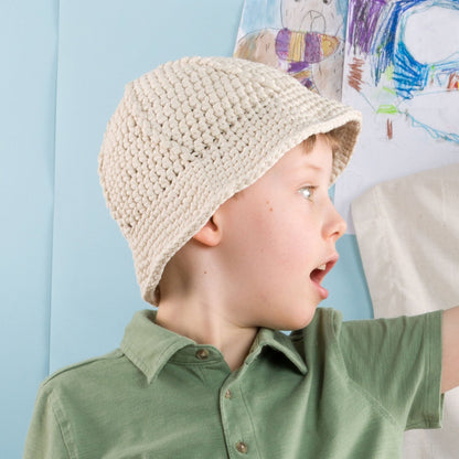 Bernat Explorer Crochet Hat Pattern | front loop, top down, textured