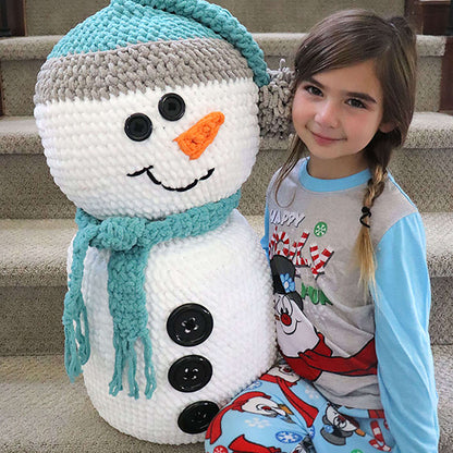 Bernat Giant Crochet Snowman Pattern | Blanket, winter, Kids