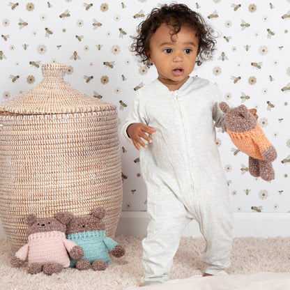 Bernat Crochet Little Bears Pattern | rounds, gift, colorful