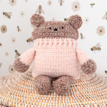 Bernat Crochet Little Bears Pattern | rounds, gift, colorful