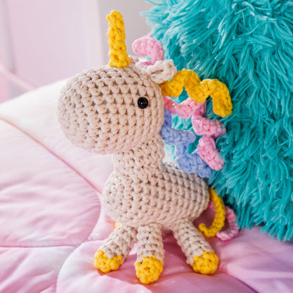 Bernat Crochet Unicorn Friend Pattern | embroidery, Maker Minis, rounds