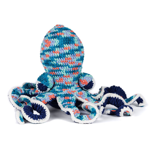Bernat Coral the Crochet Octopus Amigurumi Pattern | seamed, colors
