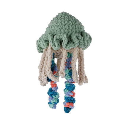 Bernat Jasper the Friendly Crochet Jellyfish Pattern | gift, shelf, rounds