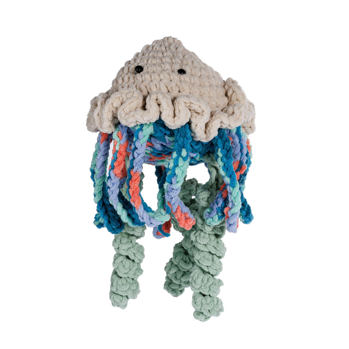 Bernat Jasper the Friendly Crochet Jellyfish Pattern | gift, shelf, rounds