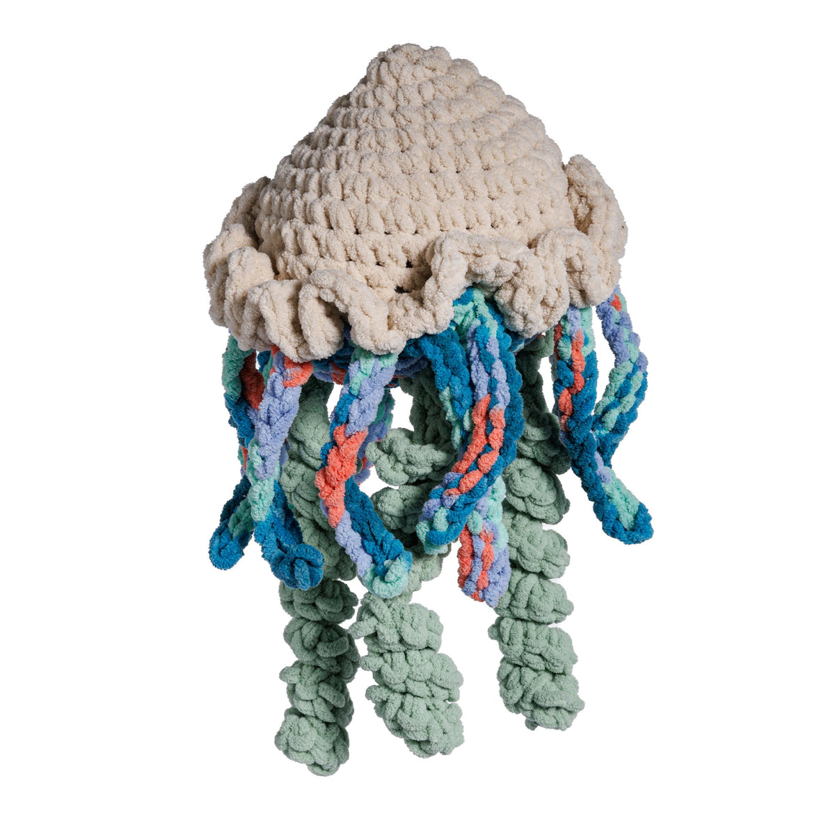 Bernat Jasper the Friendly Crochet Jellyfish Pattern | gift, shelf, rounds