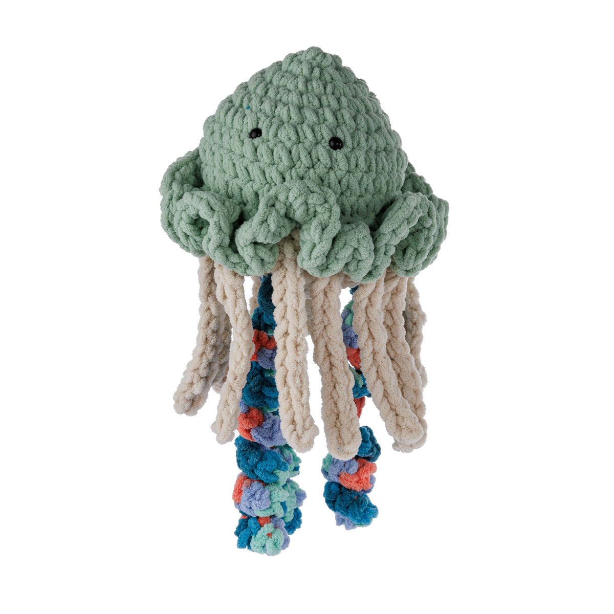 Bernat Jasper the Friendly Crochet Jellyfish Pattern | gift, shelf, rounds