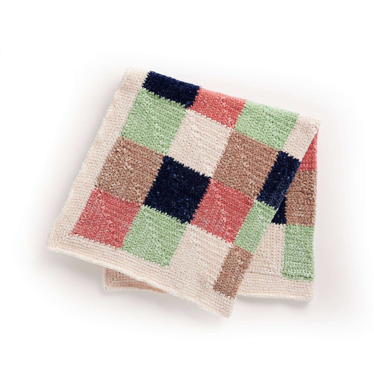 Bernat Hip to Be Square Crochet Baby Blanket Pattern | seaming, Velvet