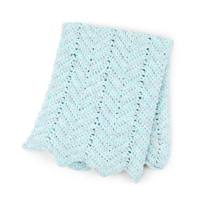 Bernat Baby Ripple Crochet Blanket Pattern | back loop, increases, nursery