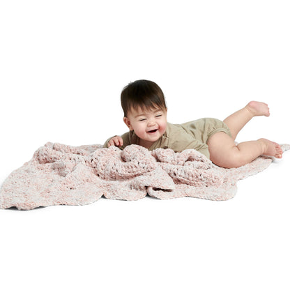 Bernat Baby Ripple Crochet Blanket Pattern | back loop, increases, nursery