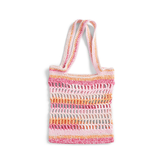 Bernat Out and About Crochet Tote Pattern | Maker Splash, mesh, colors