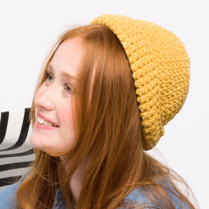 Bernat Crochet Teenie Beanie Pattern | increases, rounds, Plush