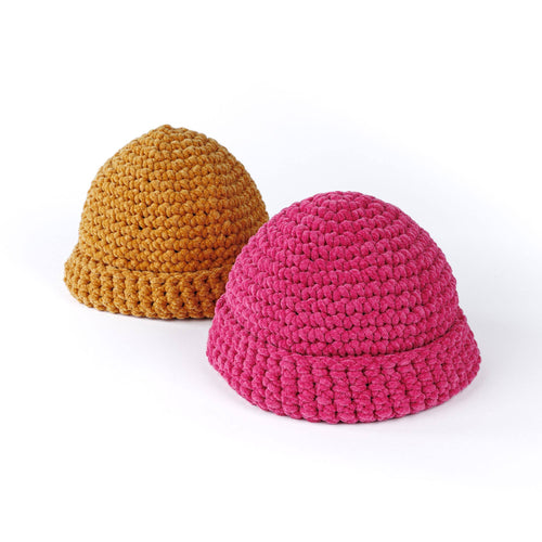 Bernat Crochet Teenie Beanie Pattern | increases, rounds, Plush