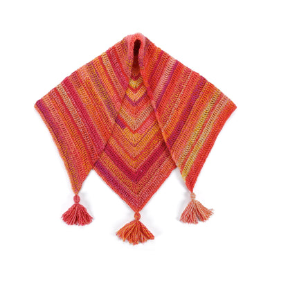 Bernat Crochet Sunrise Shawl Pattern | Harmony, colors, Adult