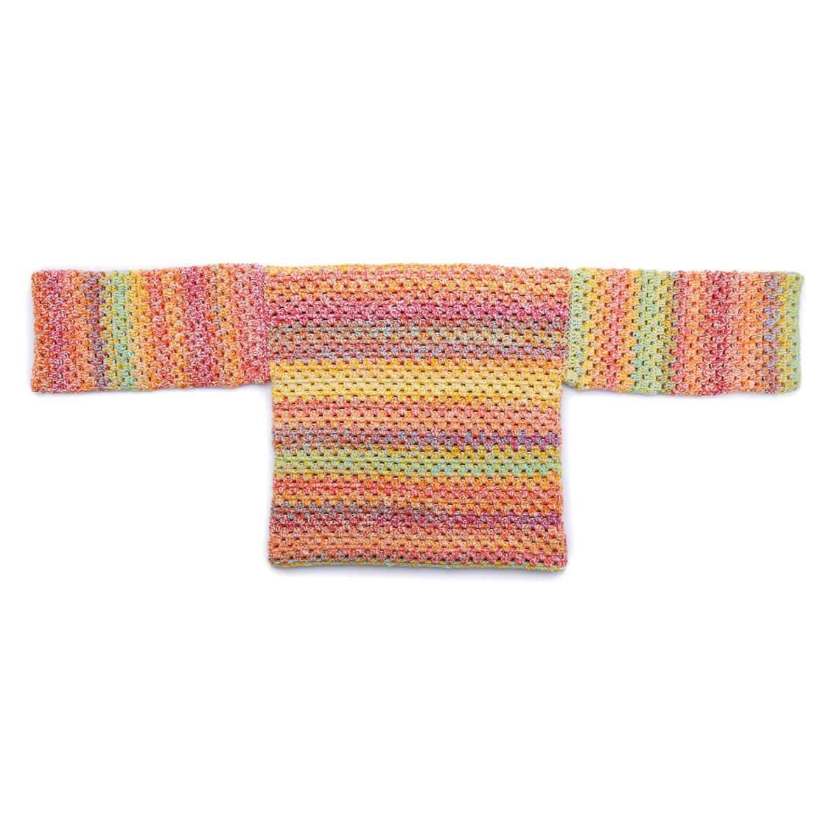 Bernat Crochet Grand Granny Pullover Pattern | Harmony, assembly, colors