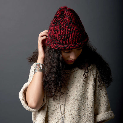 Bernat Knit Raised Beanie Pattern | gift, shades, Hats