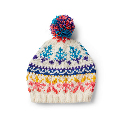 Bernat Love to Knit Fair Isle Hat Pattern | winter, gift, stripes
