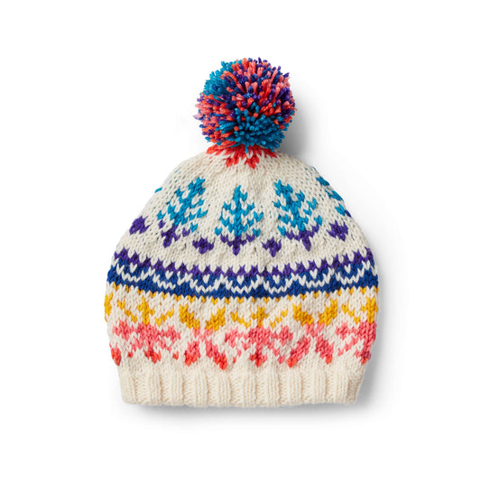 Bernat Love to Knit Fair Isle Hat Pattern | winter, gift, stripes