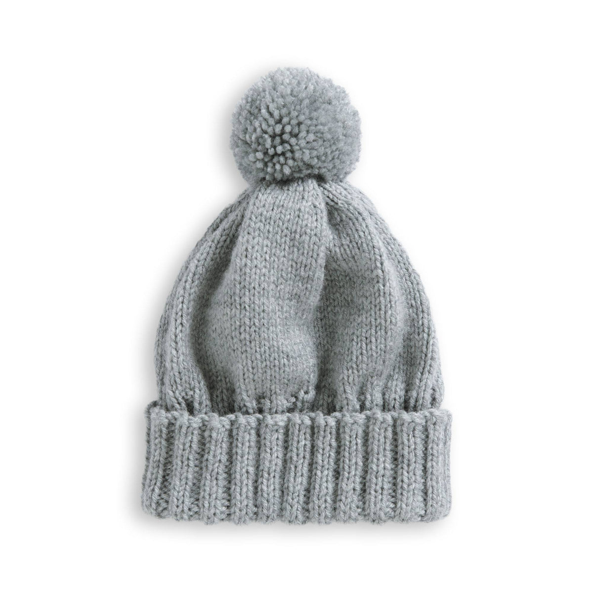 Bernat Slouchie Knit Beanie Pattern | ribbed, ribbing, increases