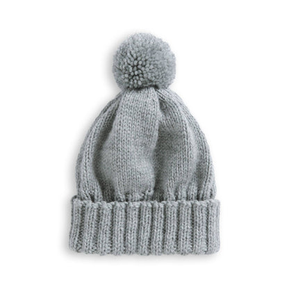 Bernat Slouchie Knit Beanie Pattern | ribbed, ribbing, increases
