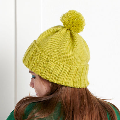 Bernat Slouchie Knit Beanie Pattern | ribbed, ribbing, increases