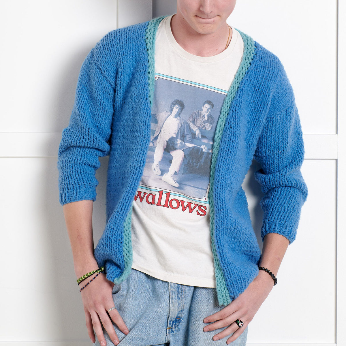 Bernat Beginner Cozy Vibes Knit Cardigan Pattern | garter stitch, ribbed