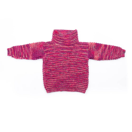 Bernat Spark Cozy Texture Knit Sweater Pattern | ribbing, seaming, holiday