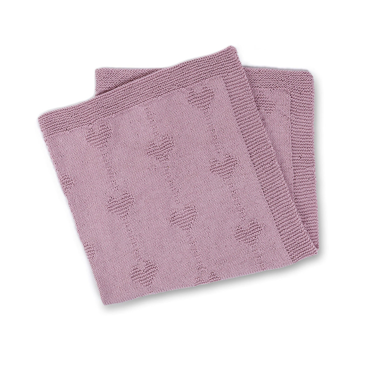 Bernat Belle Cœur Knit Baby Blanket Pattern | garter stitch, gift, motifs