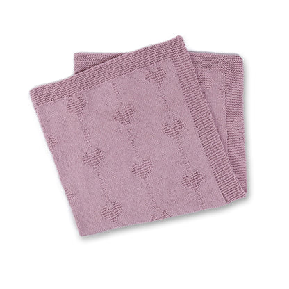 Bernat Belle Cœur Knit Baby Blanket Pattern | garter stitch, gift, motifs