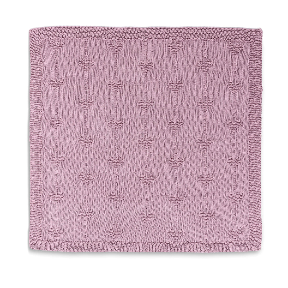 Bernat Belle Cœur Knit Baby Blanket Pattern | garter stitch, gift, motifs